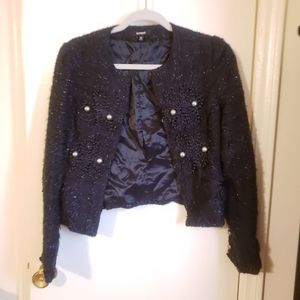 Black Express Boucle Blazer